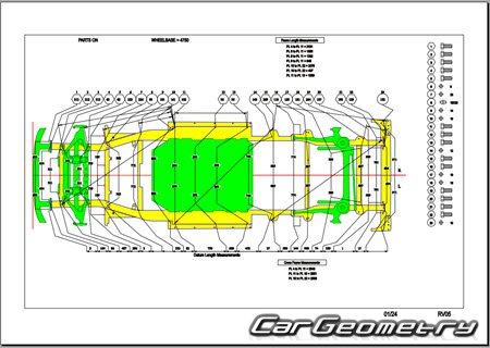 �������� ������� Rivian EDV 700 2023-2029 Body dimensions