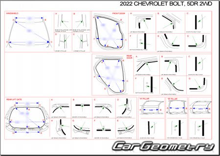 Chevrolet Bolt EV 2021�2023 Body dimensions