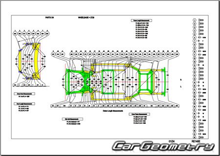 �������� ������� Renault Espace 2023-2032 Body dimensions