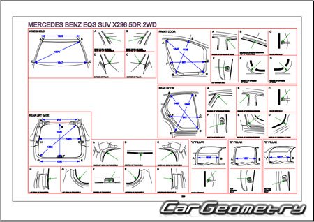 Mercedes EQS-class (X296) SUV � 2022 Body dimensions