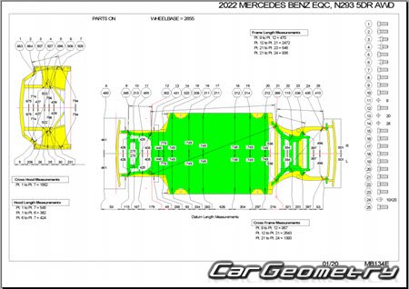 Mercedes EQC-Class (N293) � 2019 Body dimensions