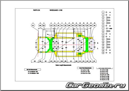 Subaru R1 (RJ1 RJ2) 2004-2010 (RH Japanese market) Body dimensions Subaru R1 (RJ1 RJ2) 2004-2010 (RH Japanese market) Body dimensions