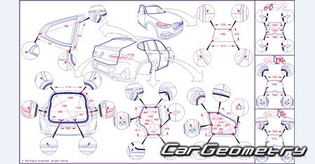 BMW X4 M (F98) 2019�2024 Body dimensions