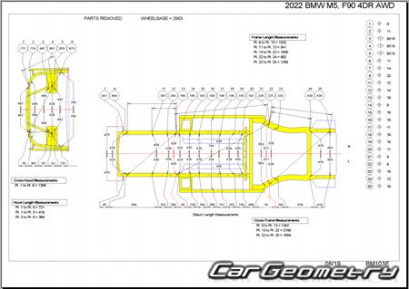 Кузовные размеры BMW M5 (F90) 2018-2024 Body dimensions Кузовные размеры BMW M5 (F90) 2018-2024 Body dimensions