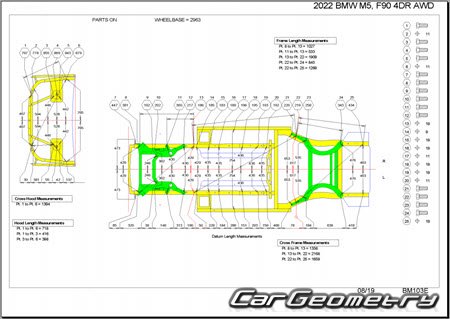 Кузовные размеры BMW M5 (F90) 2018-2024 Body dimensions Кузовные размеры BMW M5 (F90) 2018-2024 Body dimensions