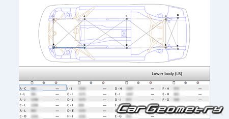 BMW M4 (G83) Cabrio 2021-2027 Body dimensions