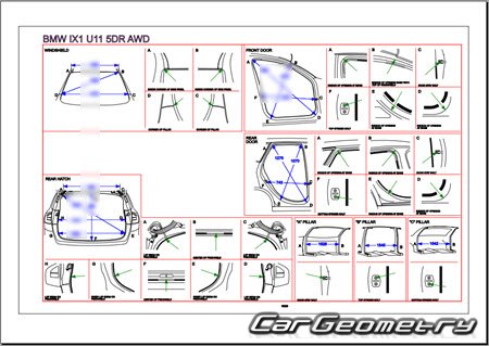 BMW iX1 EV (U11) 2022-2028 Body dimensions