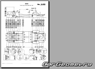 BMW 3 Series Sedan (E30) 1983�1991 Body dimensions