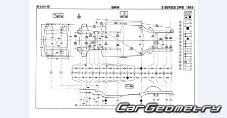 BMW 3 Series Sedan (E30) 1983�1991 Body dimensions