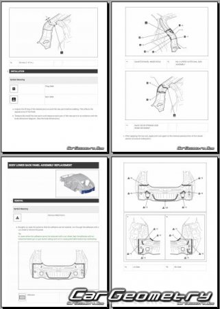 ������� ������ Toyota C-HR+ 2025-2030 Collision shop manual