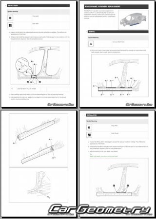 ������� ������ Toyota C-HR+ 2025-2030 Collision shop manual
