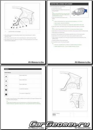 ������� ������ Toyota C-HR+ 2025-2030 Collision shop manual