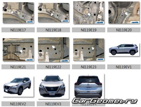 Nissan X-Trail e-POWER (T33) 2023-2027 Body Repair Manual