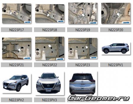 Nissan X-Trail e-POWER (T33) 2023-2027 (RH) Body dimensions