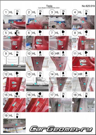 Tesla Model 3 2024-2029 Body dimensions