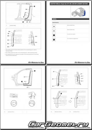 �������� ������� Toyota Hilux (GUN226 GUN227 TGN226 XPN225) � 2025 Body Repair Manual