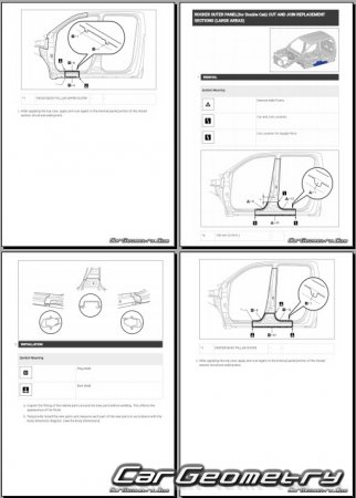 �������� ������� Toyota Hilux (GUN226 GUN227 TGN226 XPN225) � 2025 Body Repair Manual