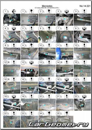 Mercedes AMG GT (X290) 2018-2025 Body dimensions