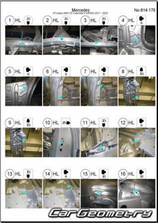 Mercedes AMG GT Cabrio (R190) 2017-2022 Body dimensions