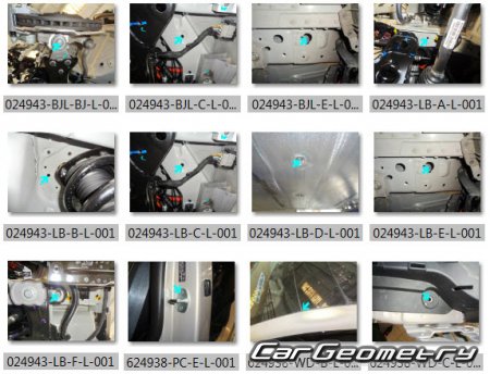 ������� ������ Smart #1 2022-2028 Body dimensions