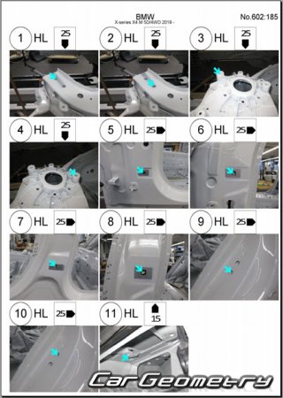 BMW X4 M (F98) 2019�2024 Body dimensions