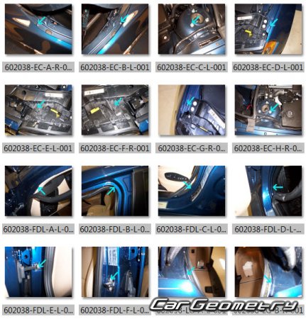 ��������� BMW X3 (E83) 2004�2010 Body dimensions