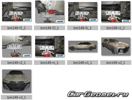 ������� ������ BMW I7 (G70) 2023-2031 Body dimensions