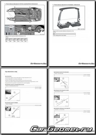 BMW 5 Series (G60) 2023�2030 Body dimensions