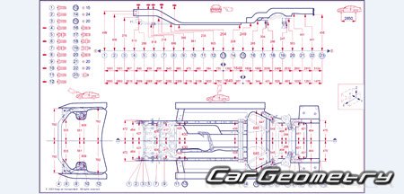BMW M4 Coupe (G82) 2021-2026 Body dimensions