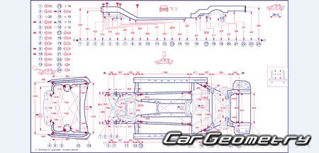 BMW 4 Series (F33) Cabrio 2013-2020 Body dimensions
