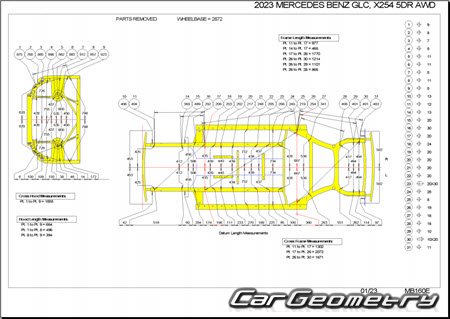 Mercedes GLC-Class (X254) 2022–2028 Body dimensions Mercedes GLC-Class (X254) 2022–2028 Body dimensions