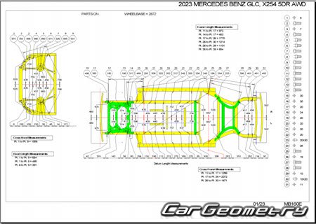 Mercedes GLC-Class (X254) 2022–2028 Body dimensions Mercedes GLC-Class (X254) 2022–2028 Body dimensions