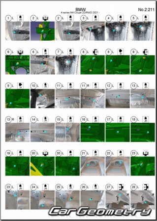 BMW M4 Coupe (G82) 2021-2026 Body dimensions