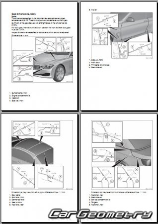 BMW M4 (F83) Cabriolet 2015-2020 Body dimensions