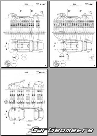BMW M4 (F83) Cabriolet 2015-2020 Body dimensions