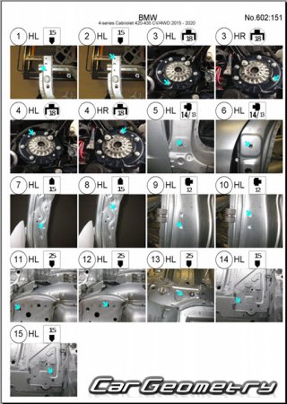 BMW 4 Series (F33) Cabrio 2013-2020 Body dimensions