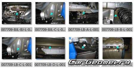 ��������� ������ Lincoln MKS 2009-2015 Body dimensions