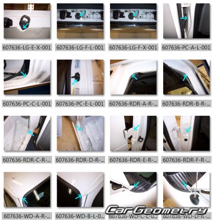 ��������� ������ Lincoln MKS 2009-2015 Body dimensions