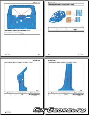 ������� ������ Chery Jetour T2 � 2024 Body Repair Manuals