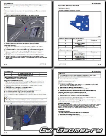 ������� ������ Chery Jetour T2 � 2024 Body Repair Manuals