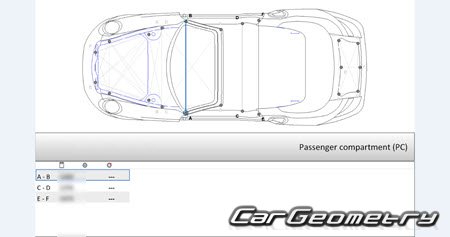 Porsche 911 Cabriolet (997) 2005–2012 Body dimensions Porsche 911 Cabriolet (997) 2005–2012 Body dimensions