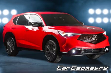 Кузовные размеры Акура ADX, Размеры кузова Acura ADX 2025-2030 Кузовные размеры Акура ADX, Размеры кузова Acura ADX 2025-2030