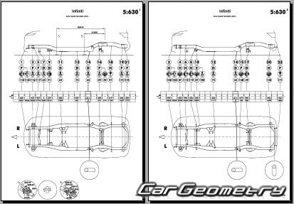 ������� ������ Infiniti QX80 (Z63) 2025-2030 Body dimensions