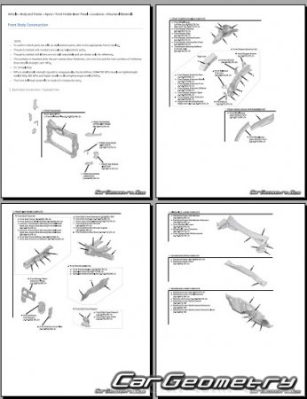 �������� ������� Acura ADX 2025-2030 Body dimensions