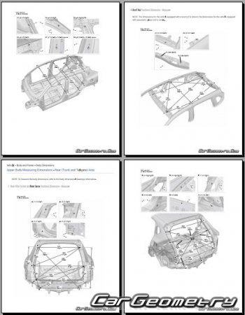 �������� ������� Acura ADX 2025-2030 Body dimensions