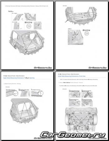 �������� ������� Acura ADX 2025-2030 Body dimensions