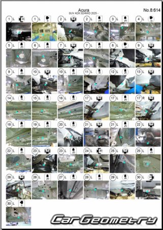 �������� ������� Acura ADX 2025-2030 Body dimensions