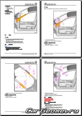 �������� ������� Volkswagen Arteon Shooting Brake 2020-2025 Body Repair Manual