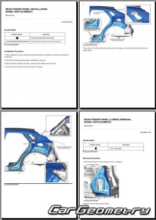 ������� ������ Mazda CX-30 (DM) 2019-2025 Body Repair Manual