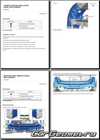 ������� ������ Mazda CX-30 (DM) 2019-2025 Body Repair Manual